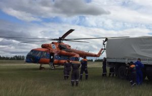 убытия спасателей ЯПСО МЧС России в Хангаласский район 2