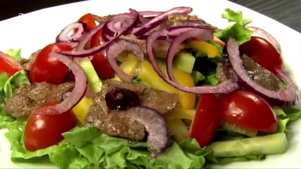 Вкусно и просто: Салат с говядиной и овощами от Ольги Крыловой