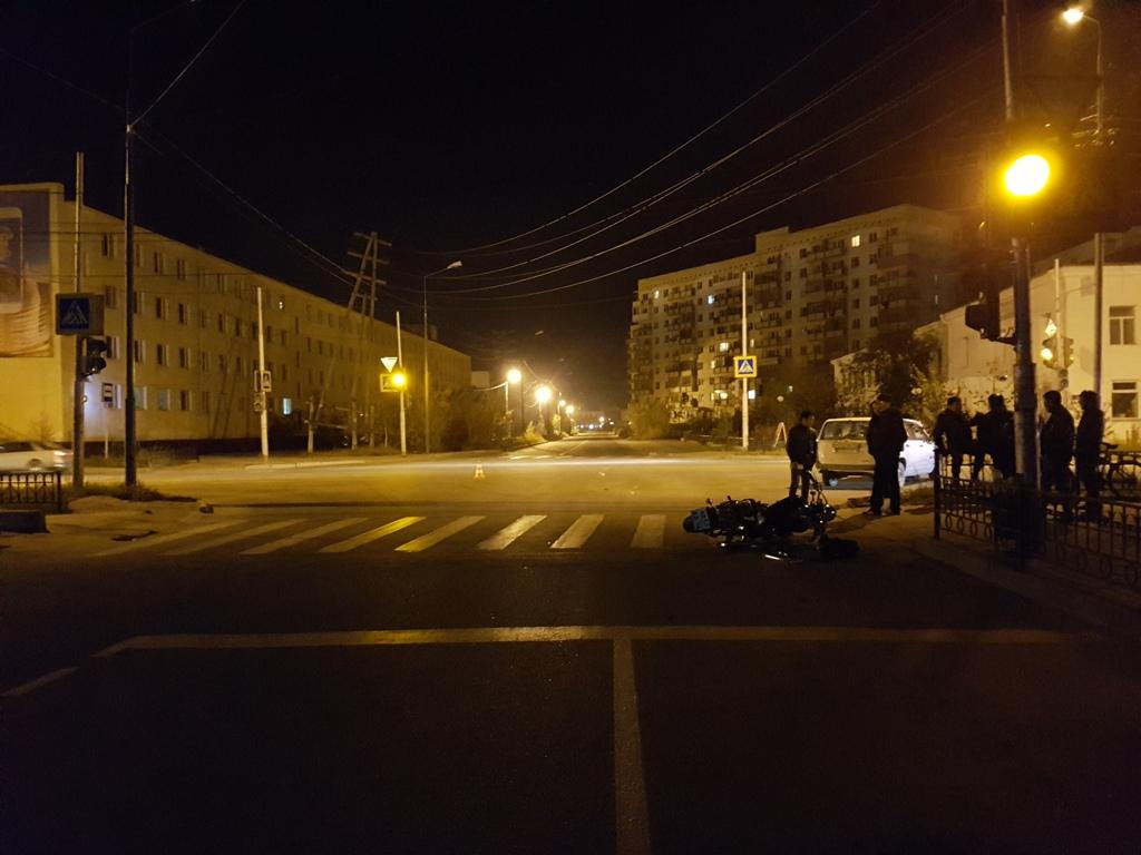 В выходные на дорогах Якутска пострадали мотоциклисты
