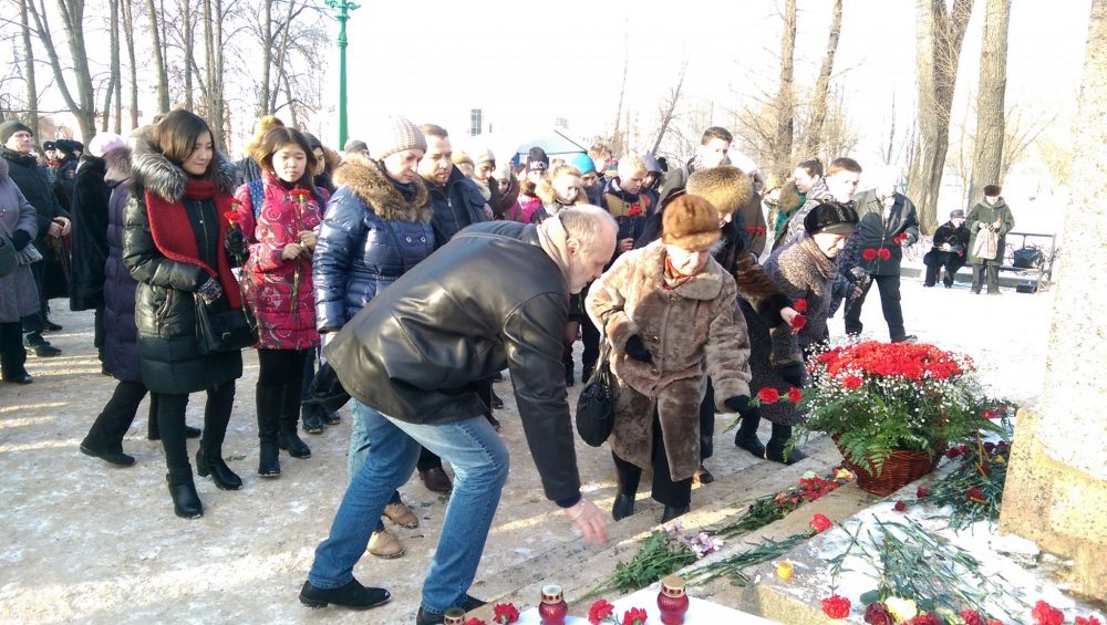 На месте дуэли Пушкина прозвучали стихи на якутском языке