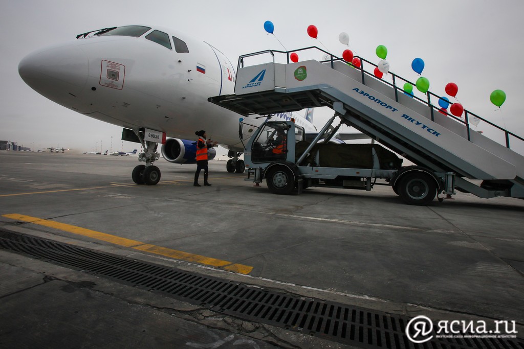 Авиакомпания «Якутия» встречает пятый самолет Sukhoi Superjet-100