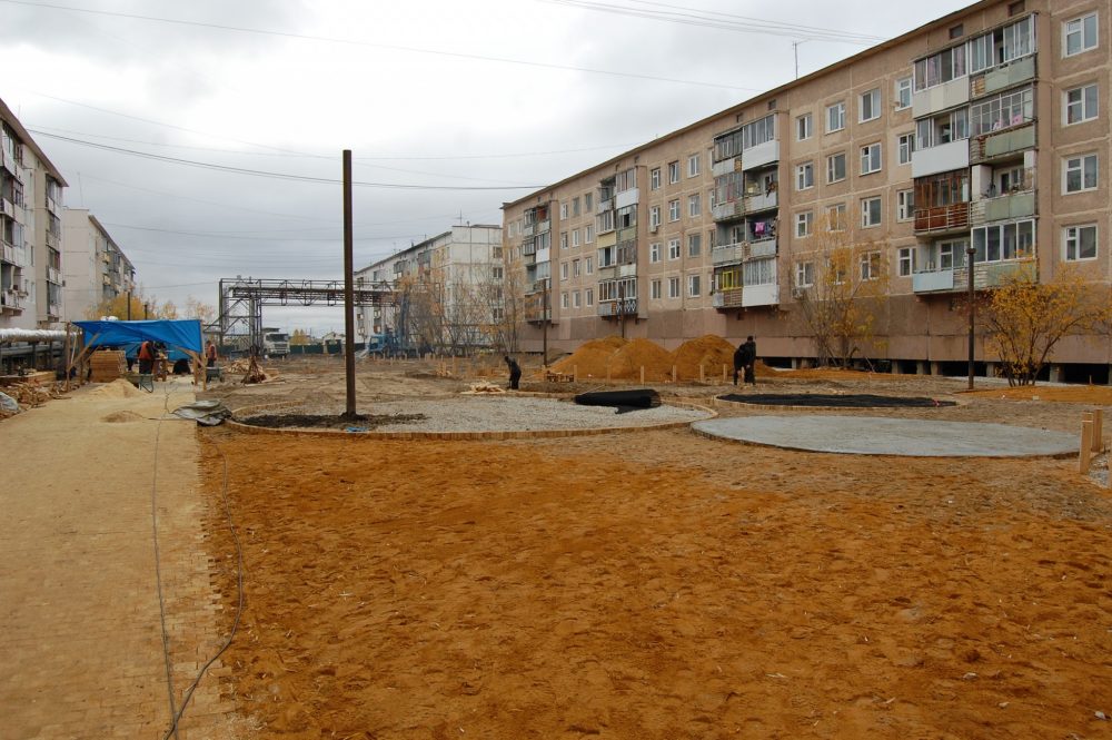 Завершение строительства «Бульвара учителя» перенесено на следующий год
