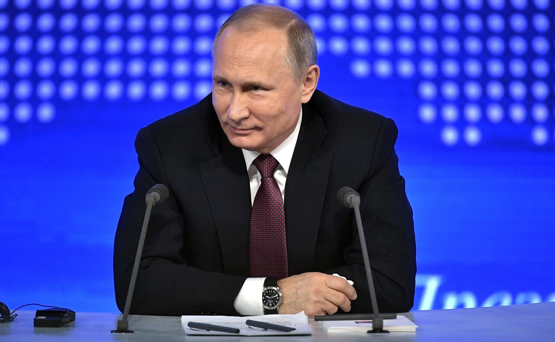 Онлайн-трансляция: Пресс-конференция президента России Владимира Путина
