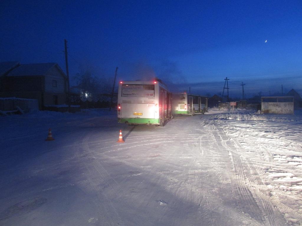 Пожилая пассажирка автобуса получила сотрясение мозга в ДТП